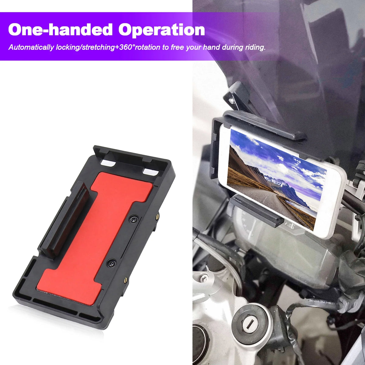 Motorcycle Handlebar Phone Mount H895