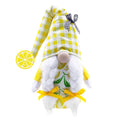 Lemon Pattern Plush Gnome Doll M37261