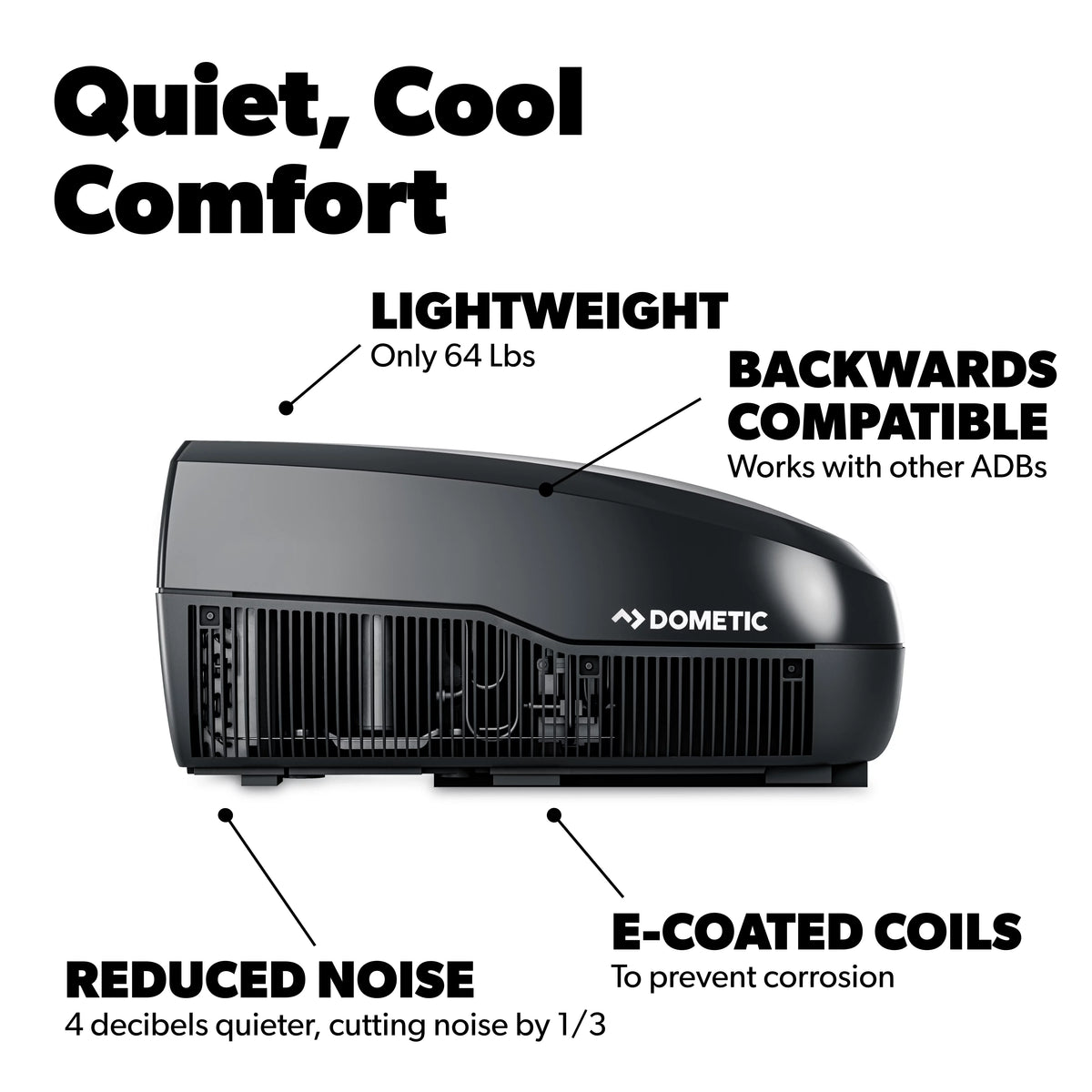 15K BTU Mechanical Air Conditioner, Black W895
