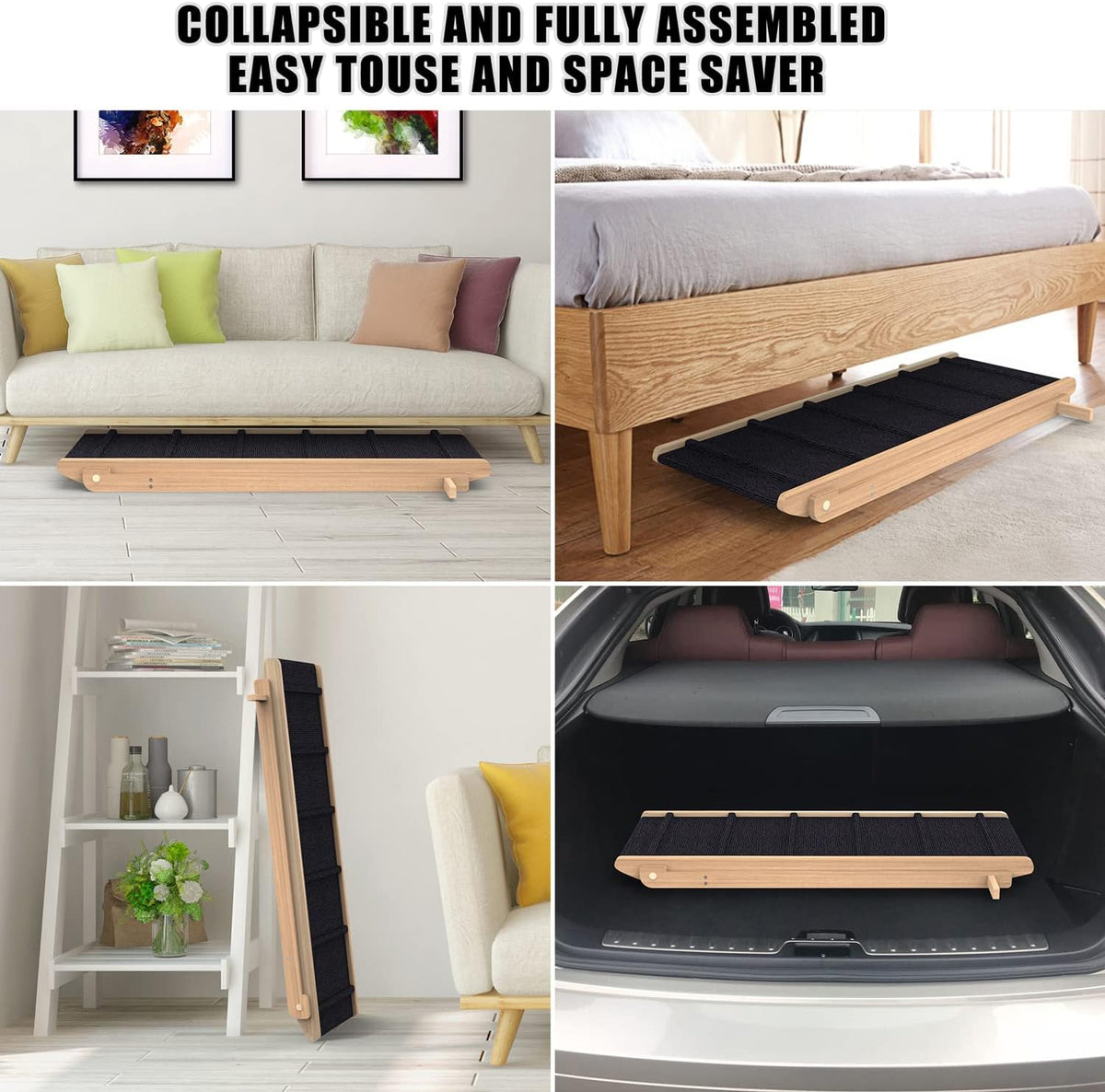 Adjustable Folding Pet Ramp with Non Slip Mat, 40" Long C87912