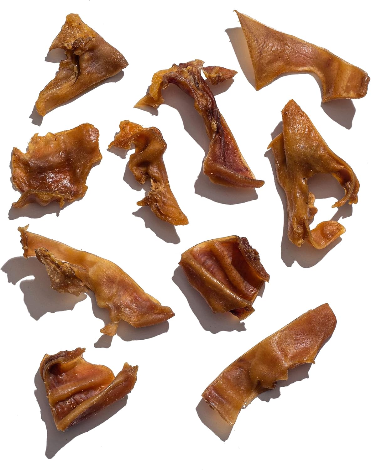 Pig Ears Slivers (1lb) Natural Dog Chews Pork Dog Treats K709553