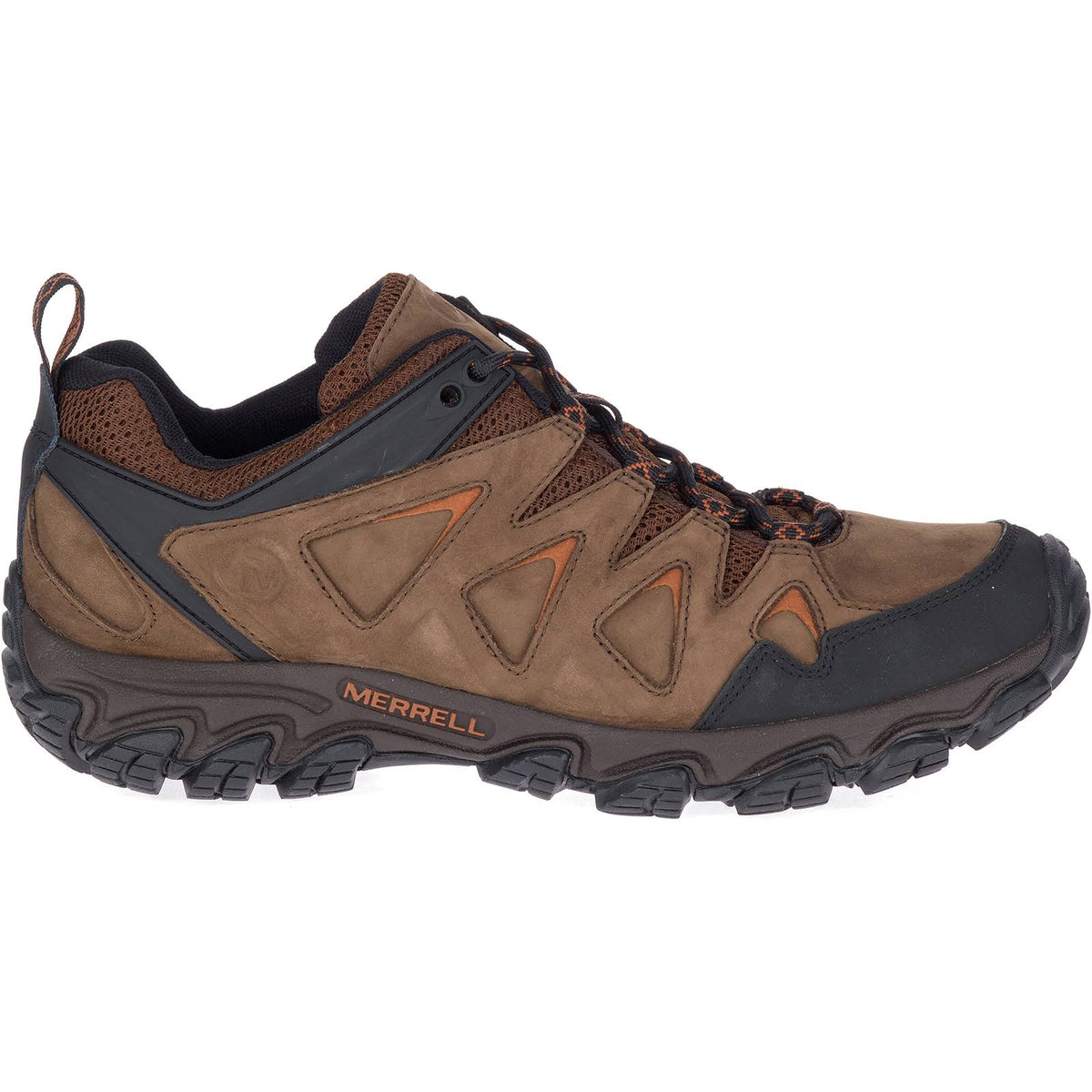 Men's Pulsate Leather Shoes, Size 12, Dark Earth H5075