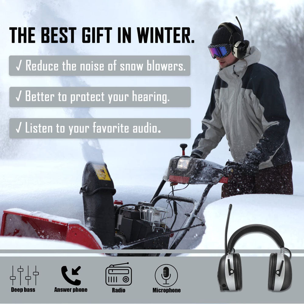 AM/FM Radio Headphone with Digital Display, Noise Reduction Earmuffs K831471
