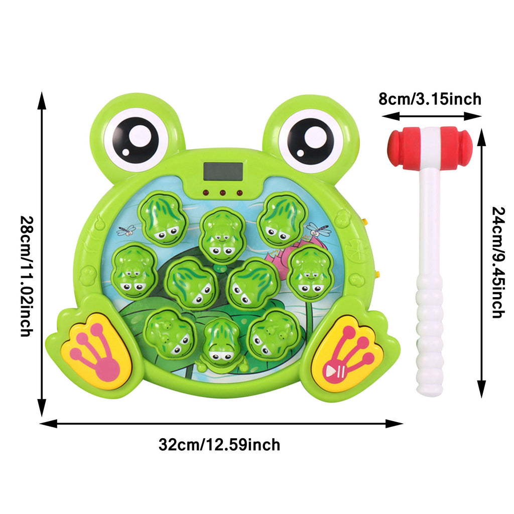 Interactive Whack A Frog Game For Toddler Learning Toy With 2 Hammers U381