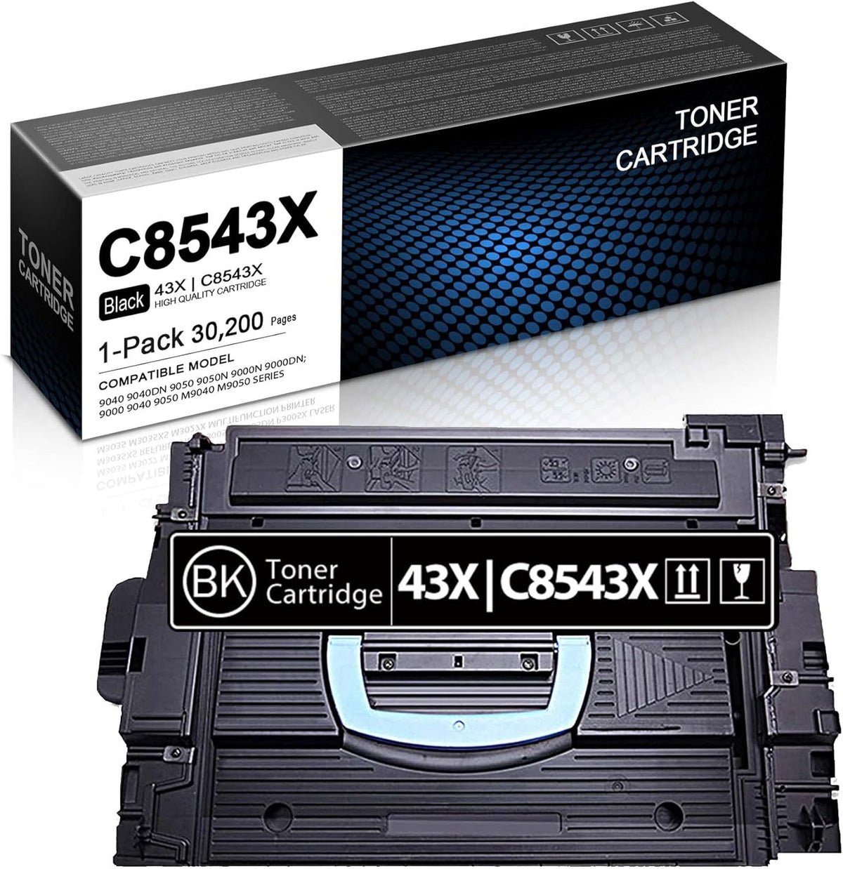 Black High Yield Toner Cartridge for HP 9040 9050 Series Printer L4455