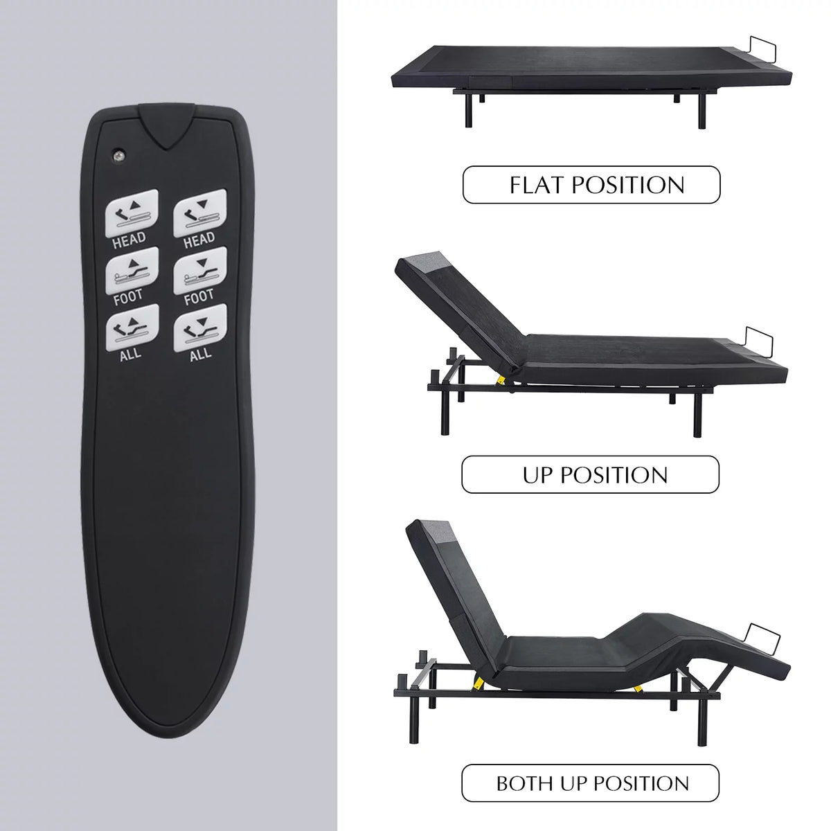 Queen Size Adjustable Bed with Wireless Remote S766