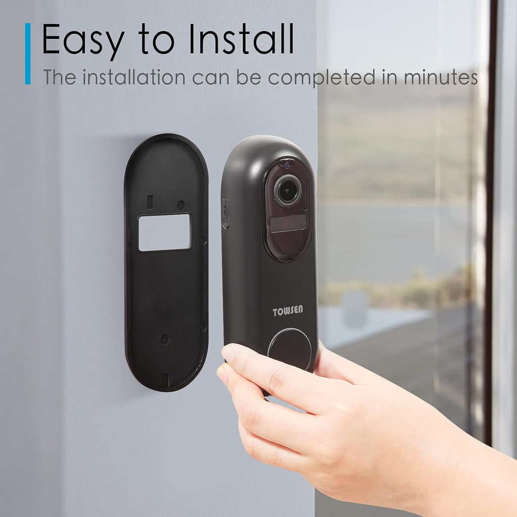 2 Pack Video Doorbell Camera with Chime H2512