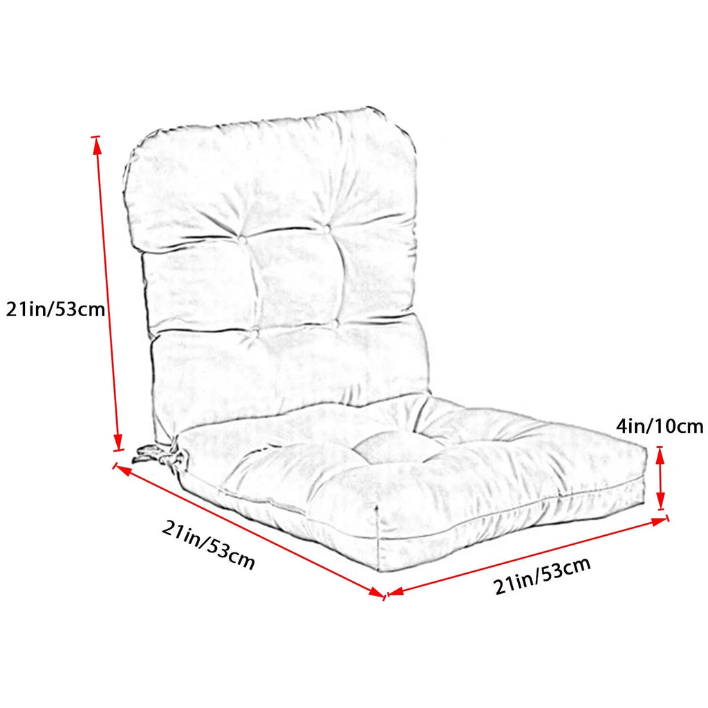 Light Brown Outdoor Seat Cushion D816293