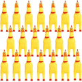 Yellow Rubber Chicken Dog Toys K4537