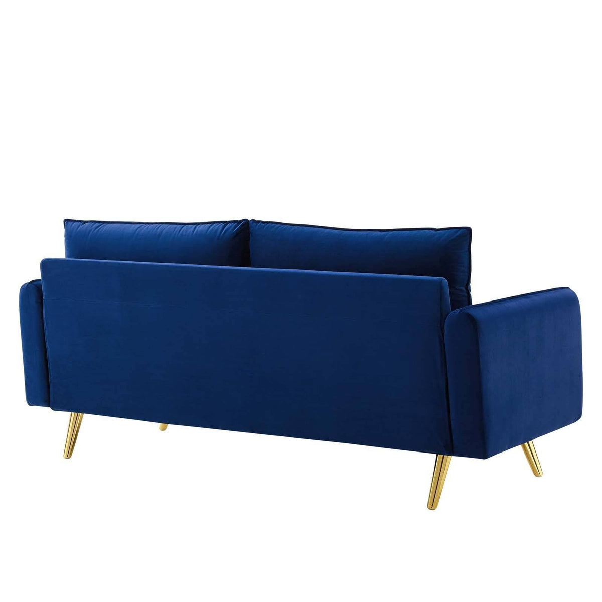 Navy Performance Velvet Sofa X934