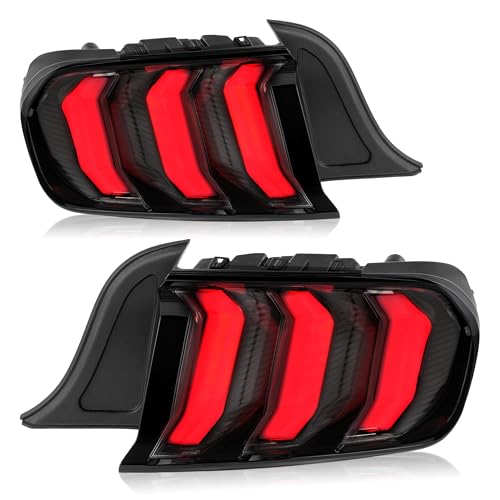 LED Tail Lights Assembly with Clear Lens Black Housing X354