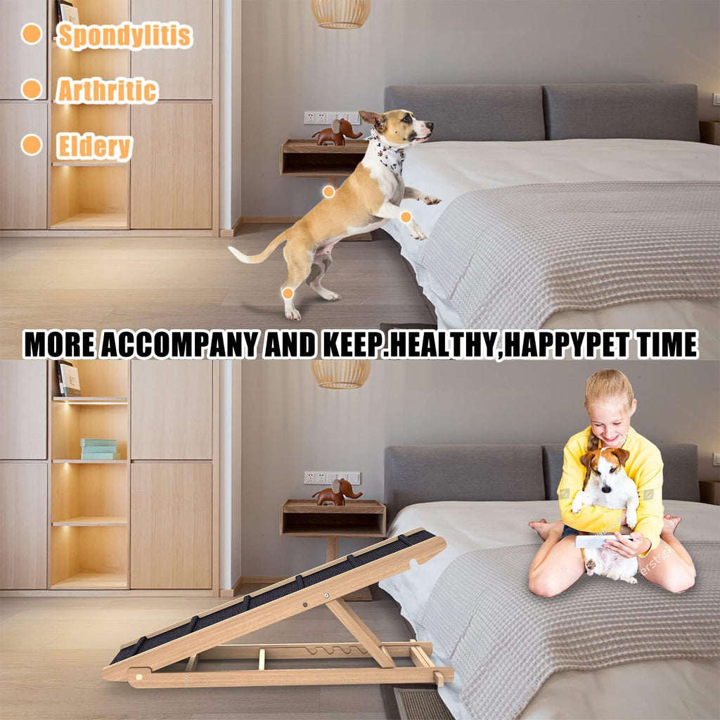 Adjustable Folding Pet Ramp with Non Slip Mat, 40" Long C87912