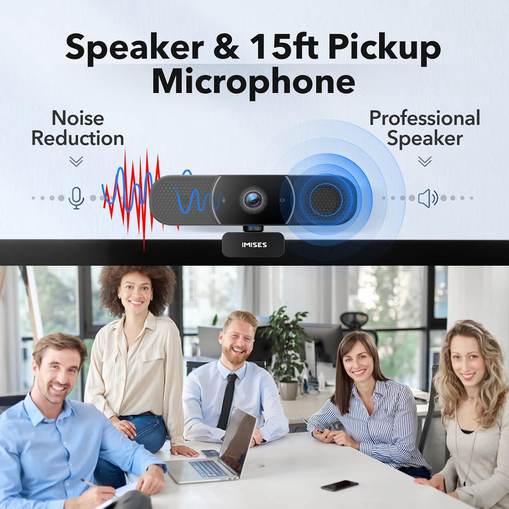 2K QHD Webcam with Microphone and Speaker, Autofocus, USB C, Privacy Cover Pack of 2 Z8960