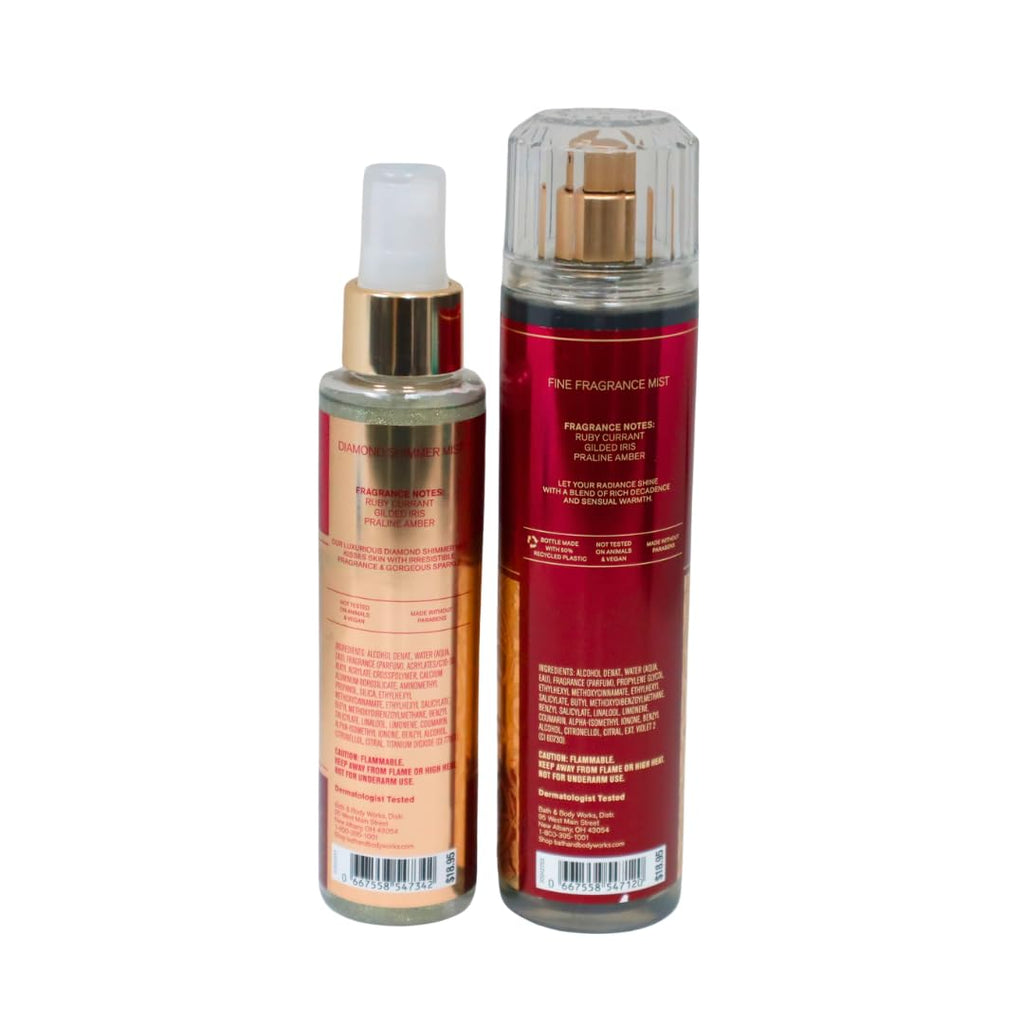 8 oz Fine Fragrance Body Mist & 4.9 oz Fine Fragrance Shimmer Body Mist Gift Set I29170