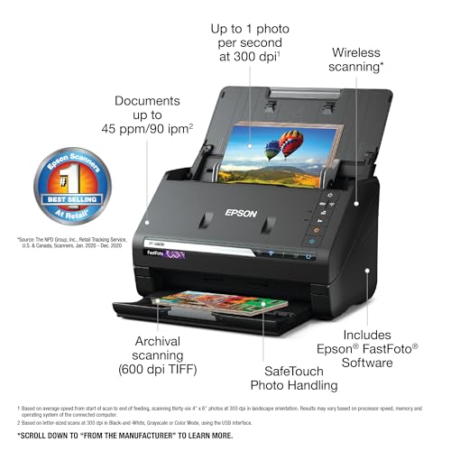 Wireless High-Speed Photo and Document Scanner V510