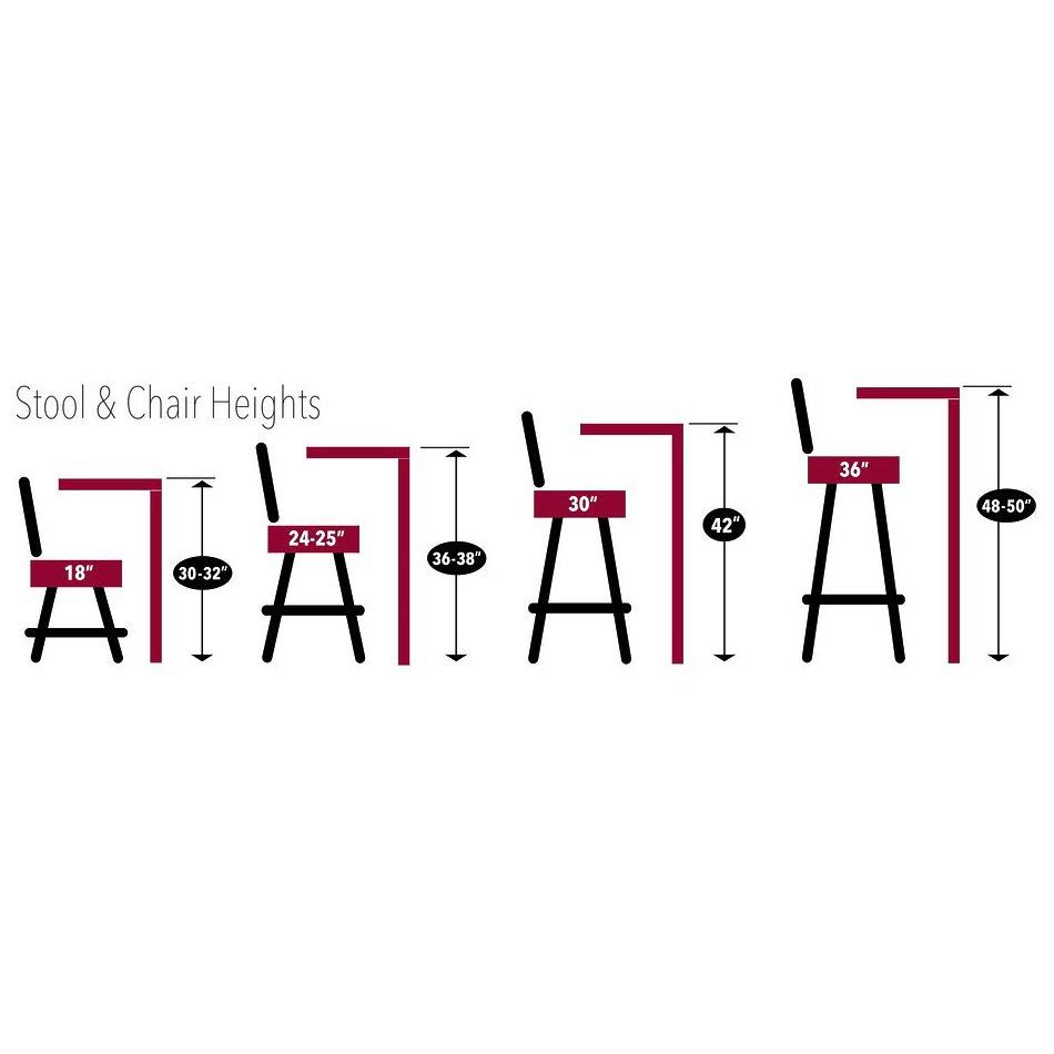 Black 25 inch Bar Stool G615