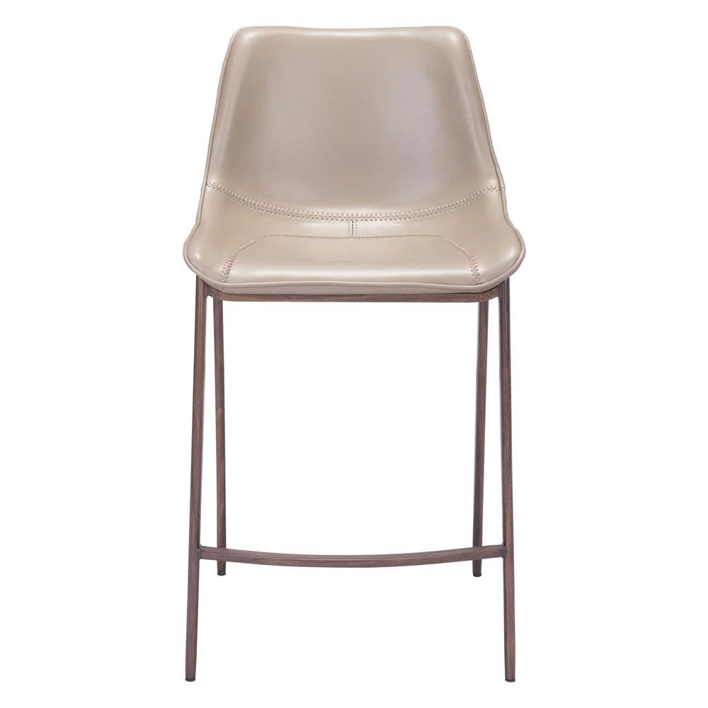 Gray Walnut Counter Chair Set of 2 Y365215