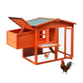 Large Wooden Chicken Coop with Nest Box A431100