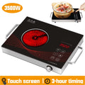 Electric Hot Plate Infrared Induction Cooktop 3500W Ceramic Glass Z972
