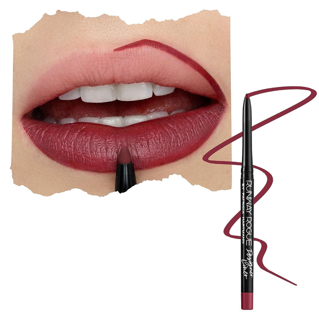 Matte Garnet-Maroon Lip Liner and Sharpener A4619