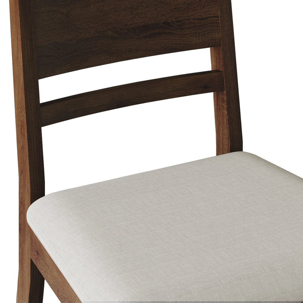 Vintage Style Wooden Dining Chair Set of 2 Brown F455