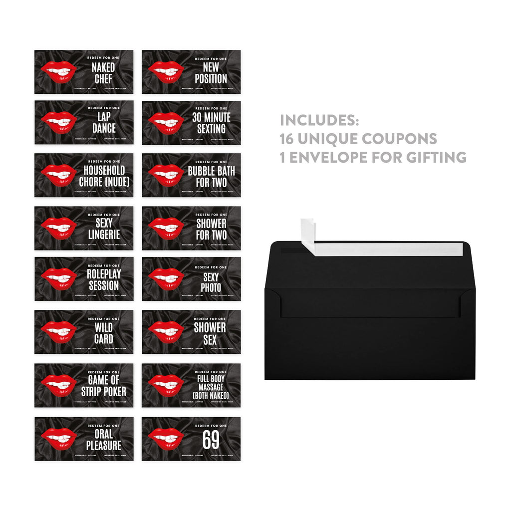 16 Pk Funny Love Coupons for Couple H40119