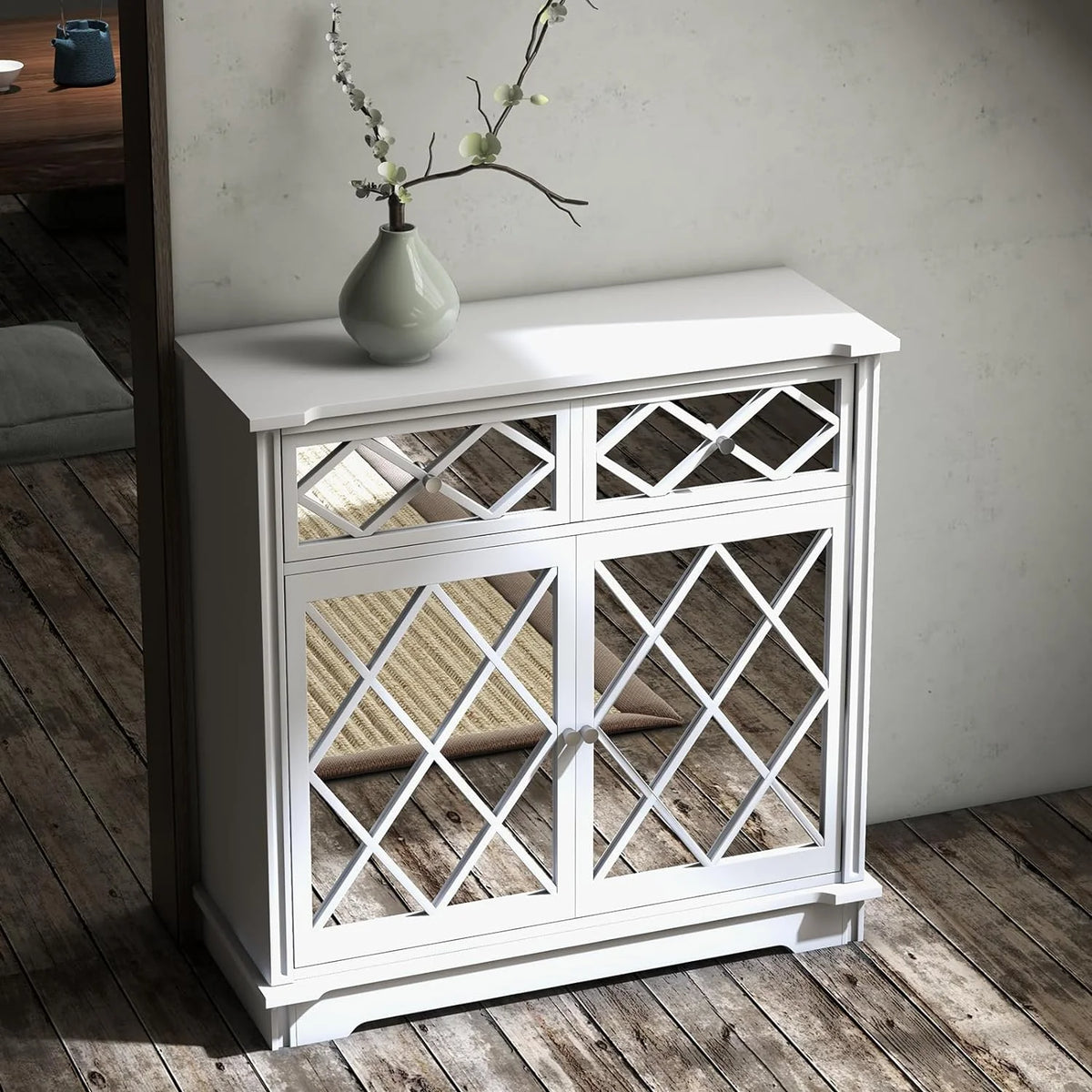 White 3 Drawer Dresser G520