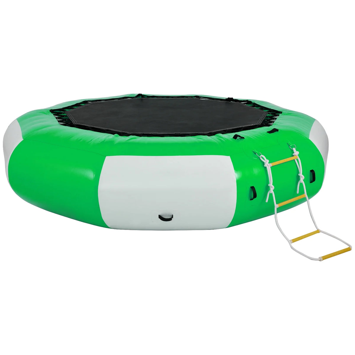13ft Inflatable Water Bouncer, Green Water Trampoline Swim Platform Q720438