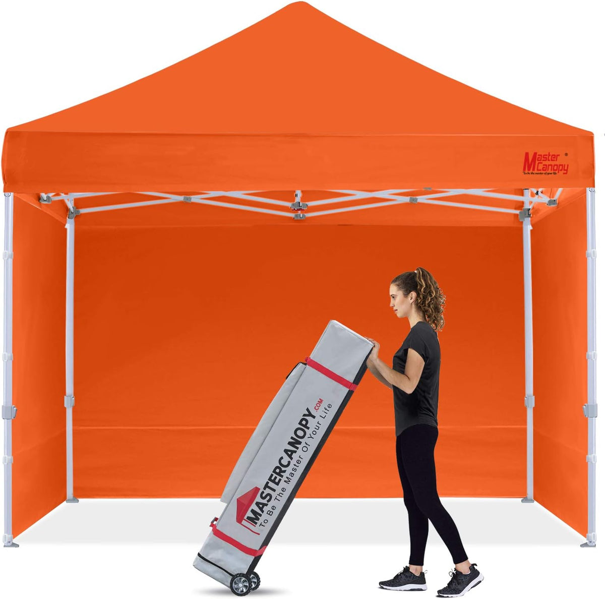 10x10 Heavy Duty Pop-up Canopy Tent with Sidewalls J25789