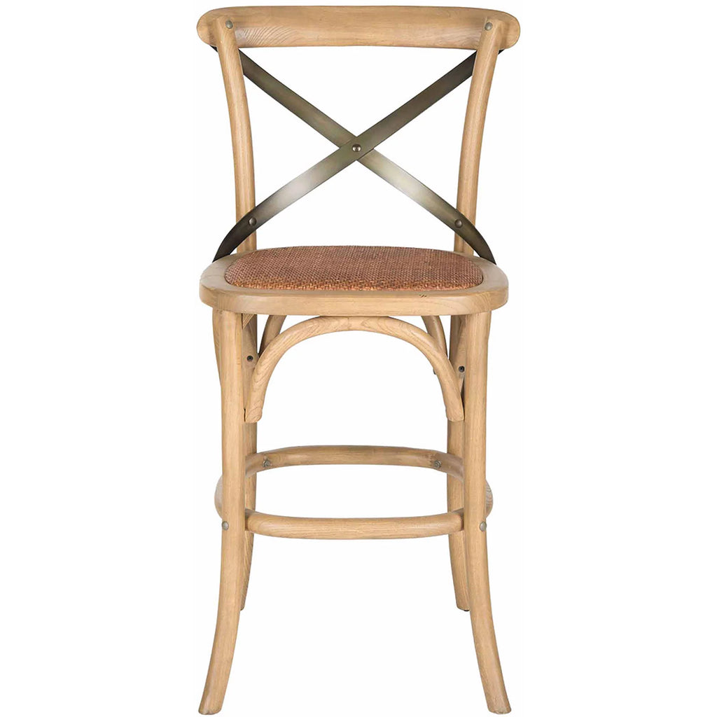 Rustic Counter Stool with Footrest A7201
