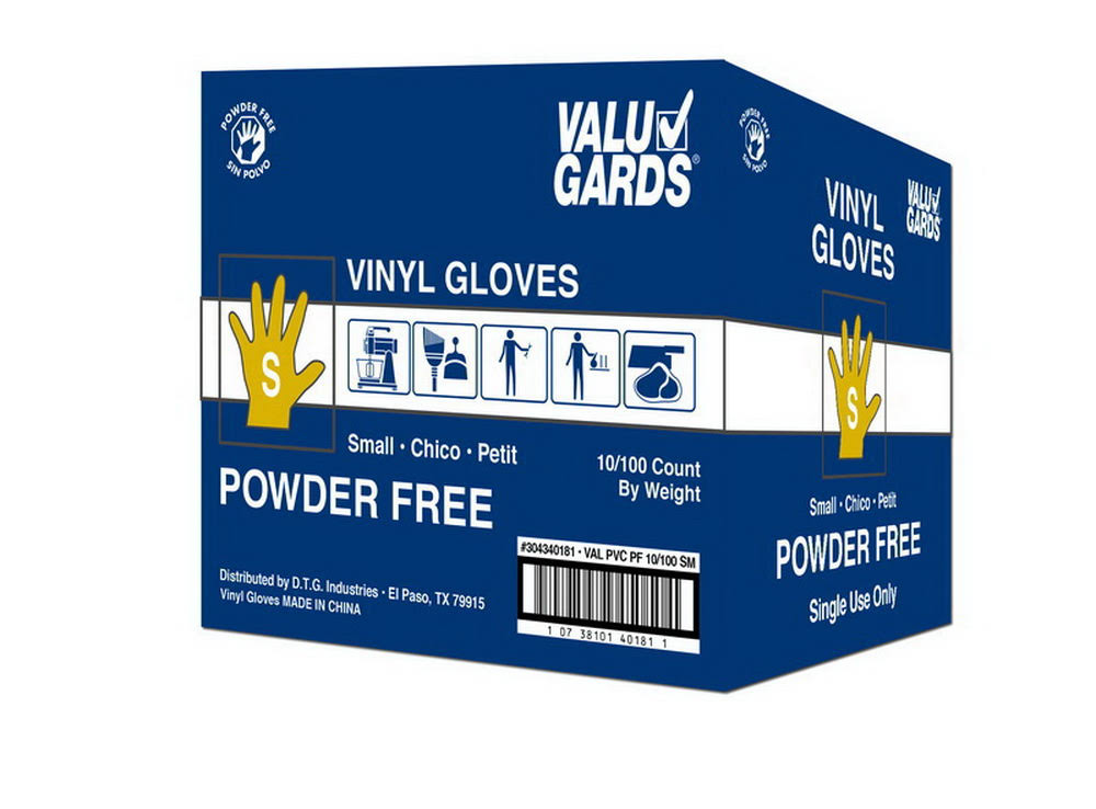 Vinyl Glove Powder Free Small U88597