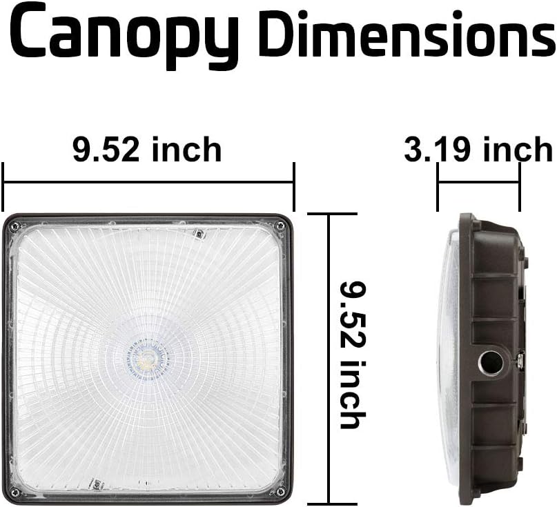 40W LED Canopy Area Light 6 Pack 5000K E79224