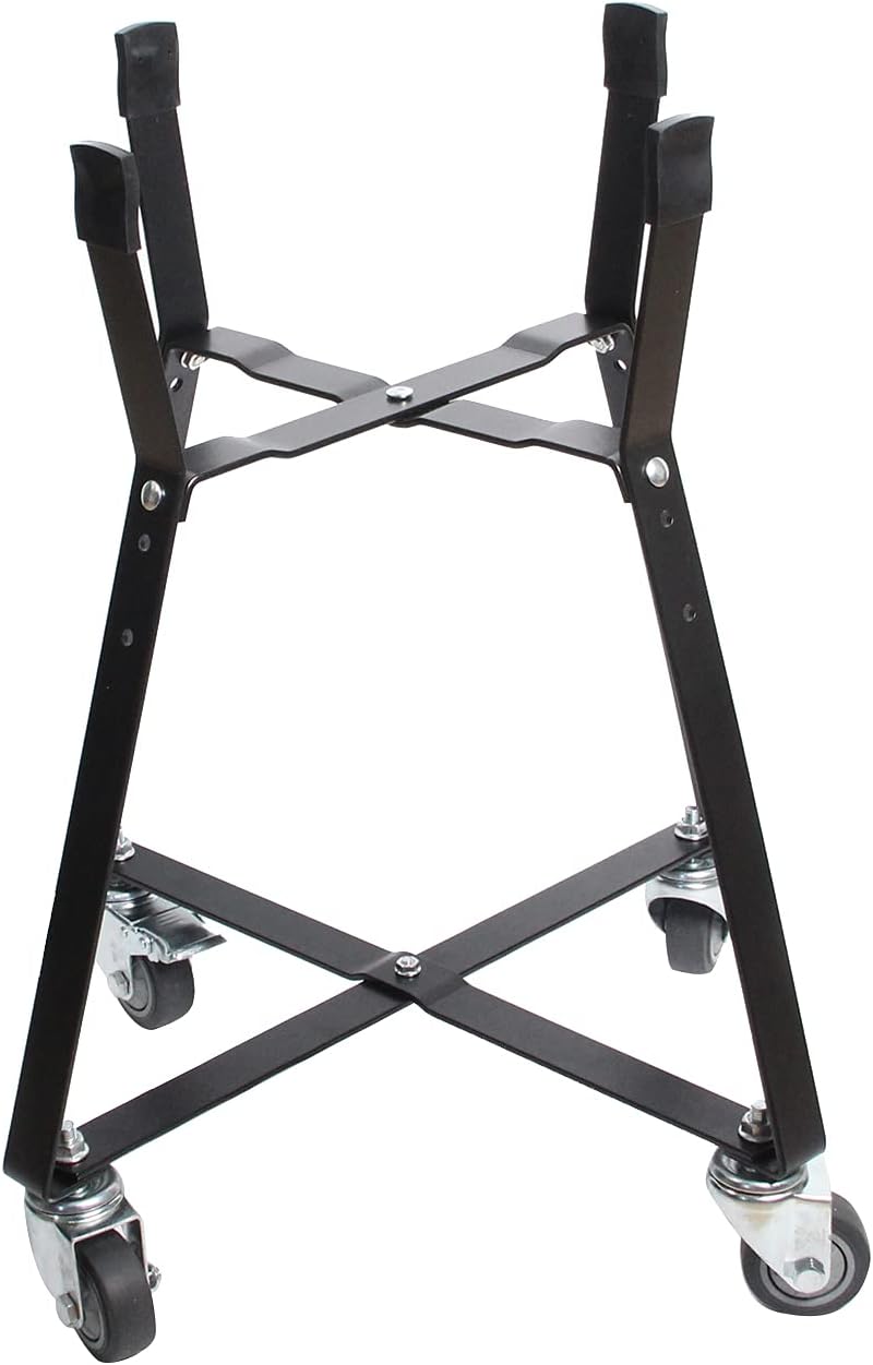 Rolling Cart with Locking Caster Wheels Powder Coated Steel I35376