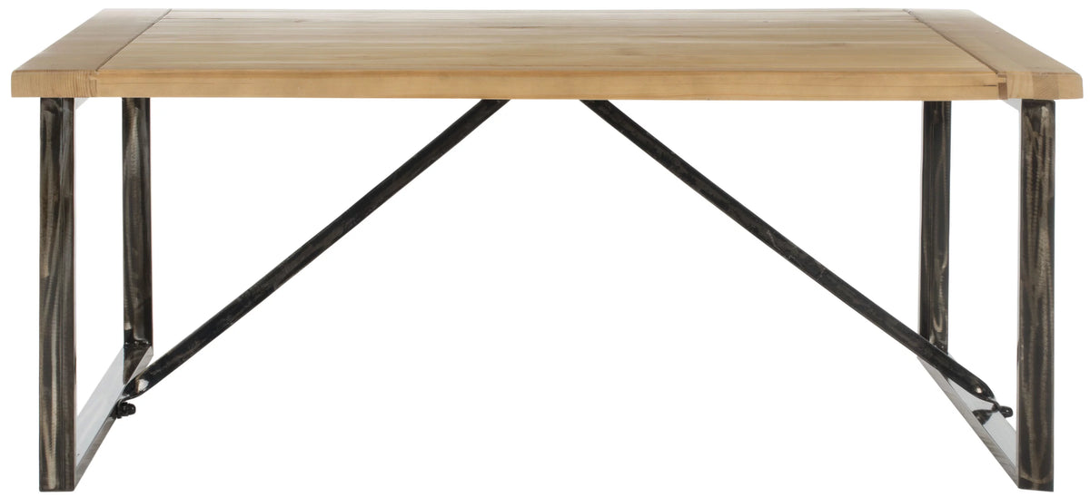 Rustic Wood Top Coffee Table Q939