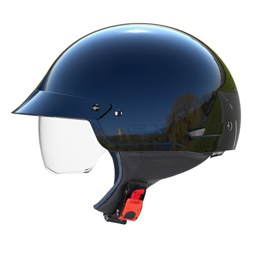 Matte Black Open Face Motorcycle Helmet K1857