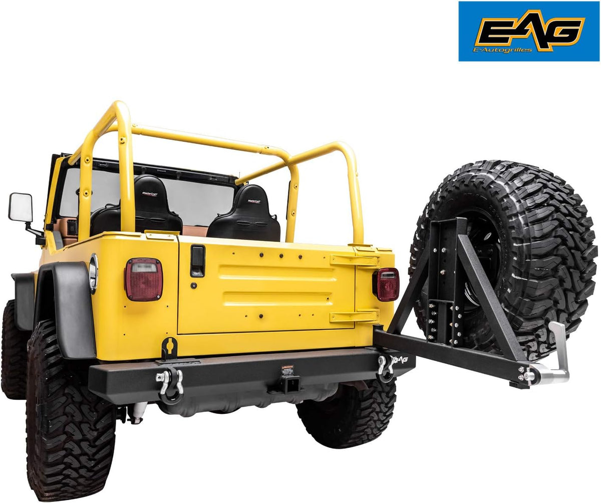 Front Winch Bumper and Rear Bumper with Assembled Tire Carrier D5909
