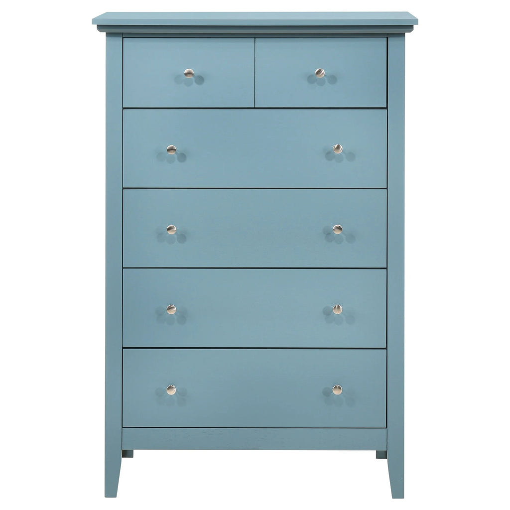 Teal Painted Chest O8651