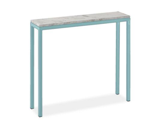 White Venatino Marble Top Parsons Console Table G76799