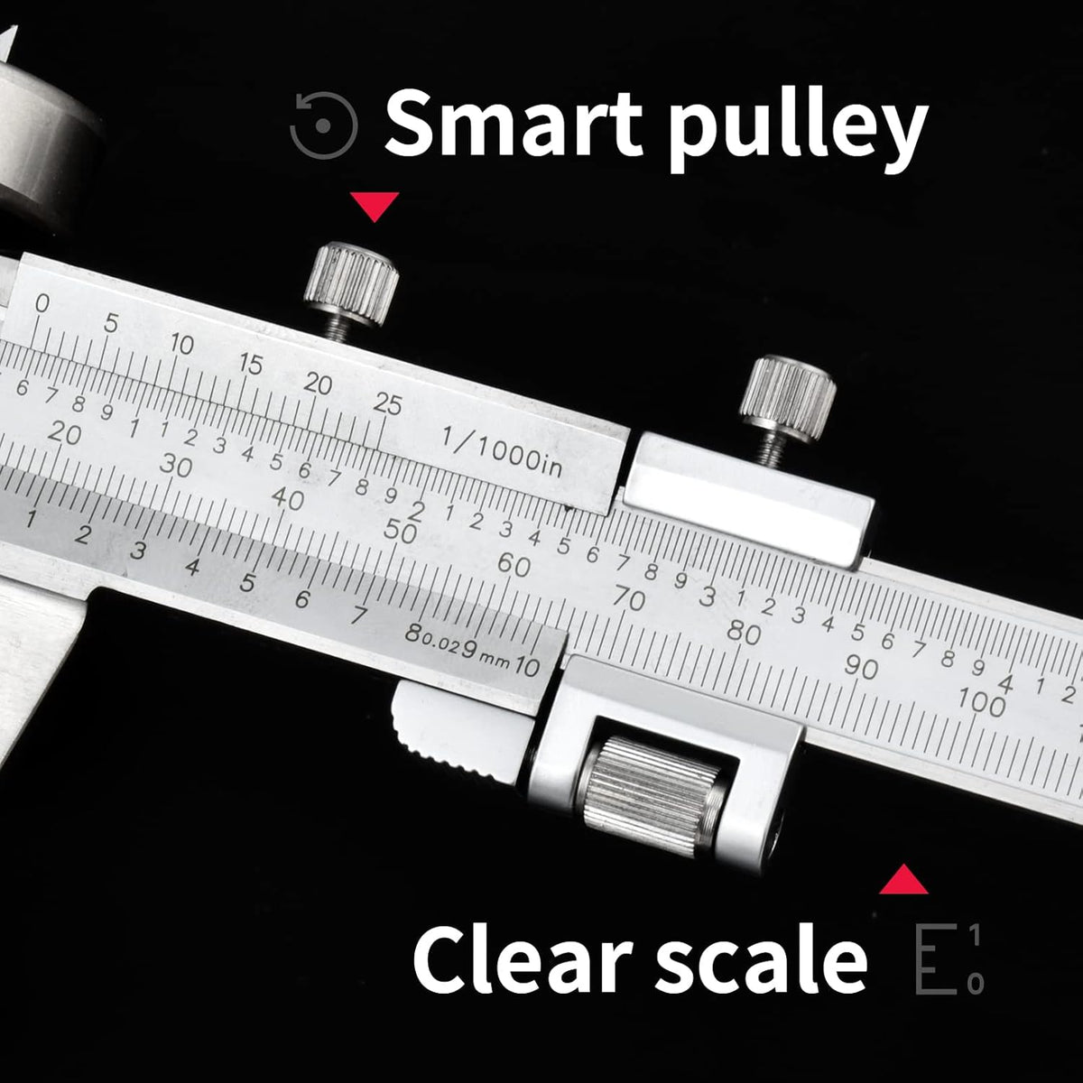 Stainless Steel Precision Vernier Caliper with Fine Adjustment R248