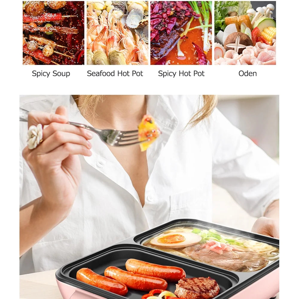 1200W Electric Grill Pan Barbecue Machine Q638707
