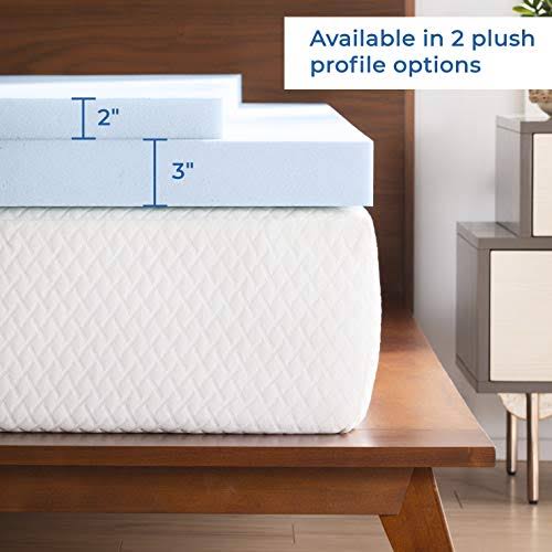 3 inch Gel Infused Memory Foam Mattress Topper V865037