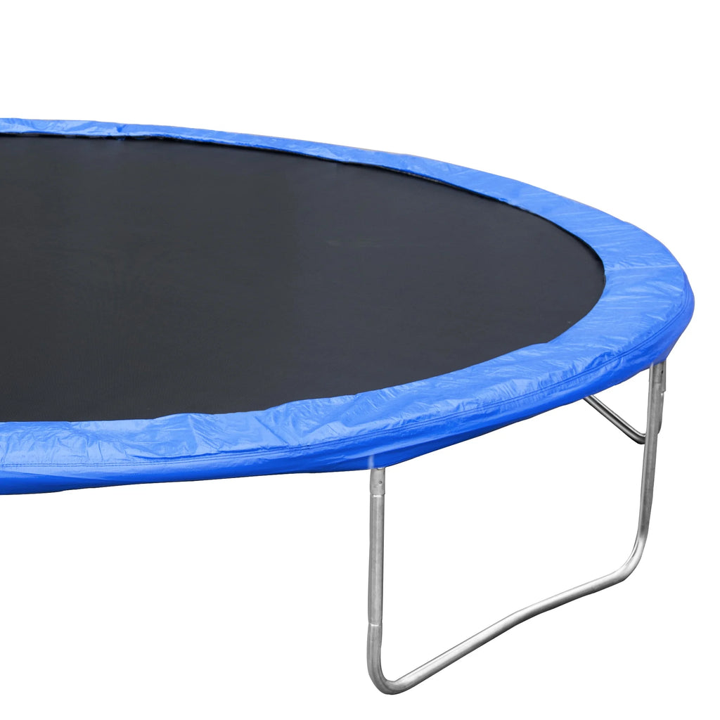14 FT Trampoline Set with Safety Enclosure Net, Basketball Backboard and Ladder Y451598