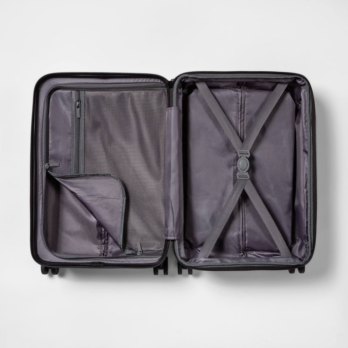 Hardside 20x22 Carry on Spinner Suitcase Dark Gray T86424