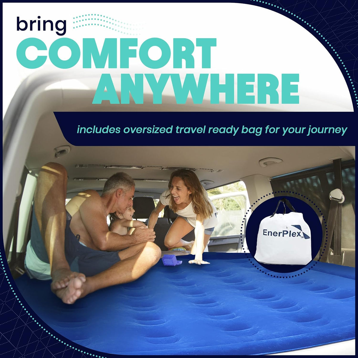 Twin 13 Inch Double Height Inflatable Air Mattress with Built-in Dual Pump D86566