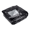 18 ft. x 24 ft. Silver and Black Weather-Resistant Tarp S180
