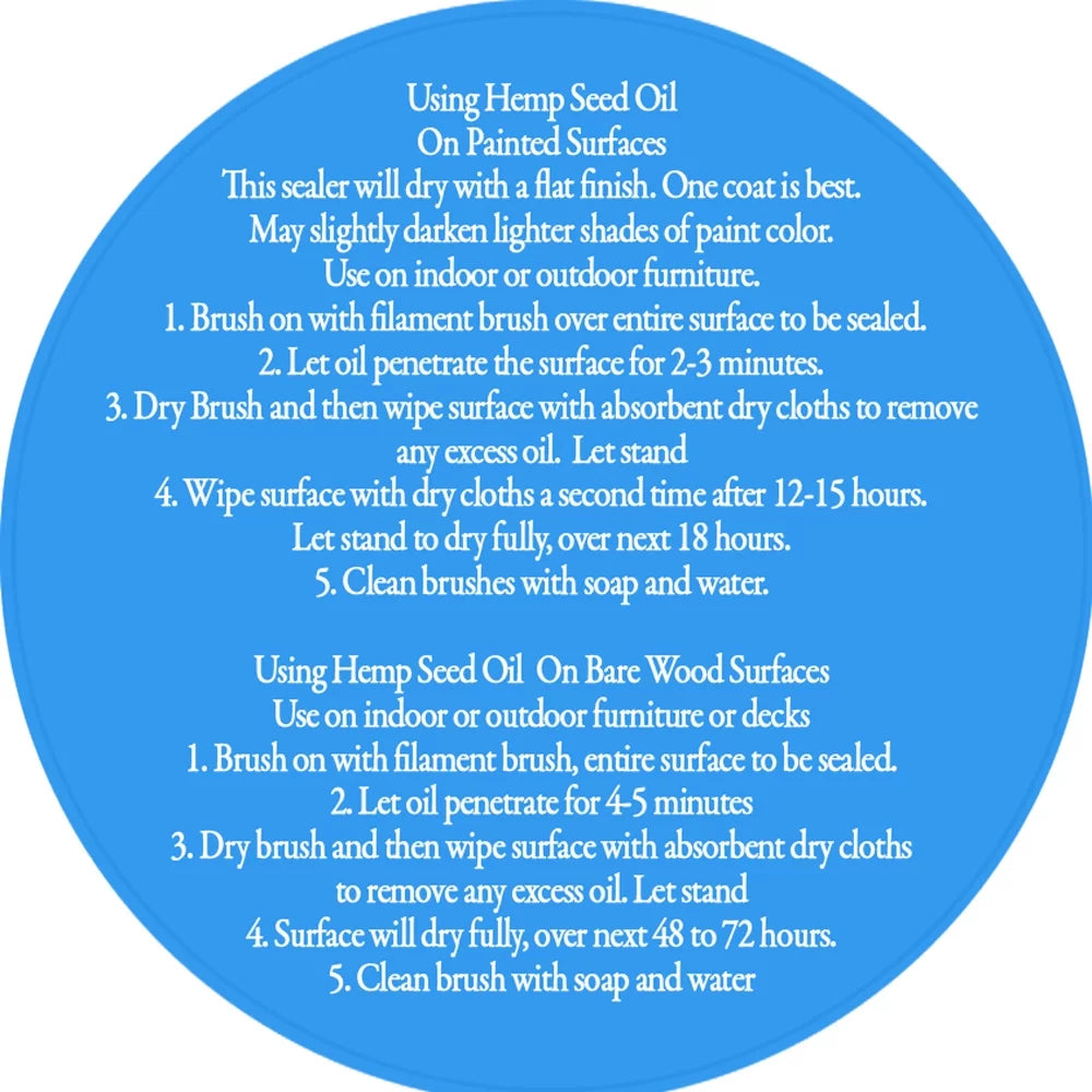 Hemp Seed Oil Furniture Sealer 32oz D256