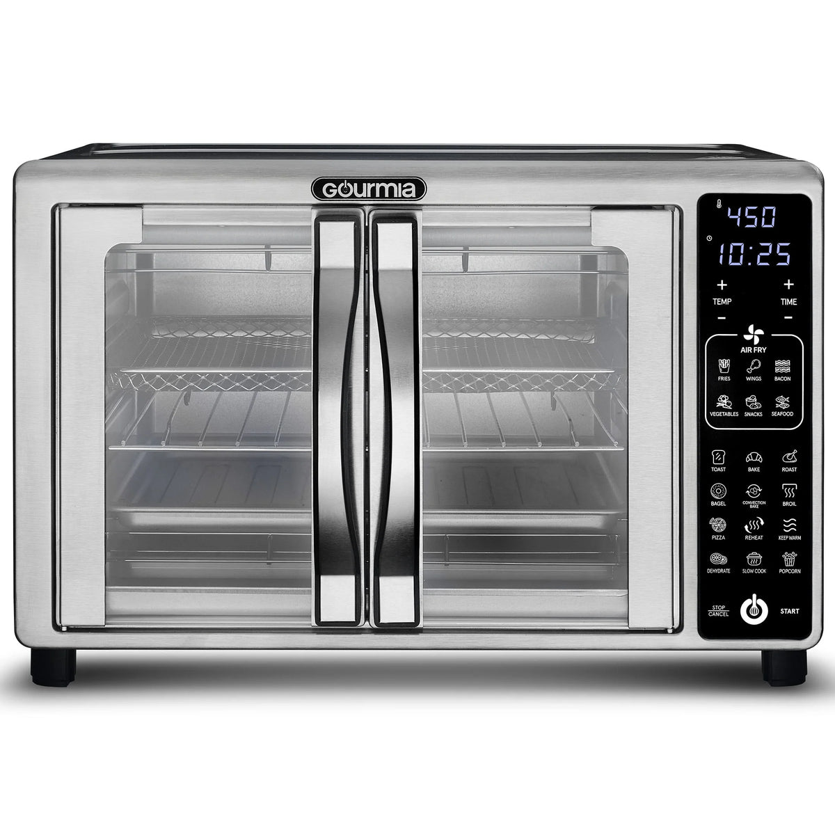 Stainless Steel Digital Air Fryer Toaster Oven, 6 Slice C894279