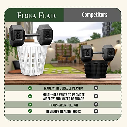 6 Pack 5.5 in Clear Plastic Orchid Pots with Holes C803053