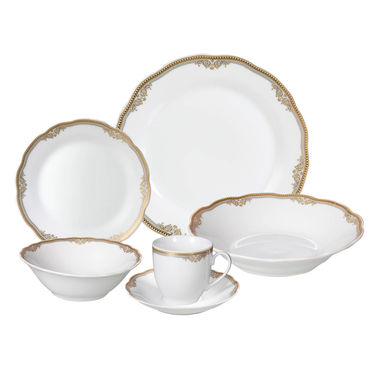 24-piece Porcelain Dinnerware Set A3643