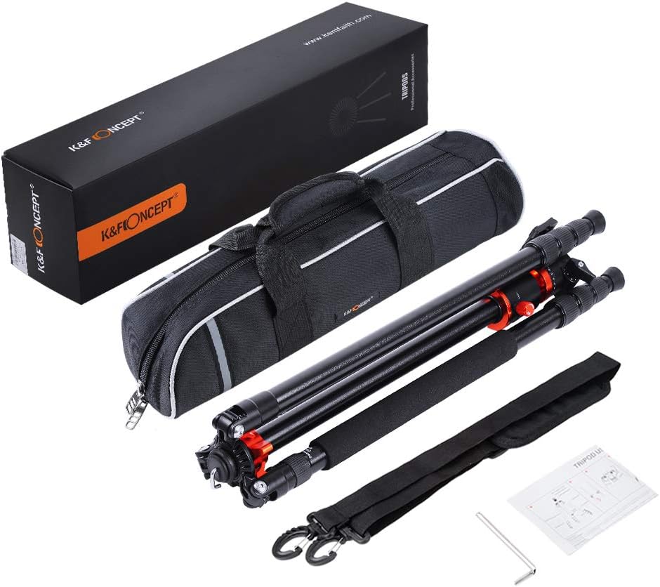 94 Inch 4 Section Aluminium Camera Tripod with 360 Degree Ball Head U33726